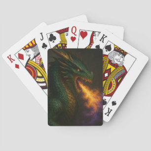 Baralho Emerald Green Dragon Brething Fire