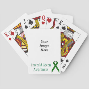 Baralho Emerald Green Standard Ribbon por Kenneth Yoncich