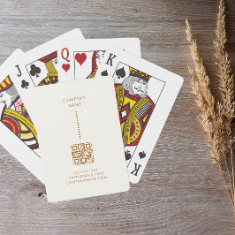 Baralho Empresa de Creme Simples Minimalista de Pontos Dou