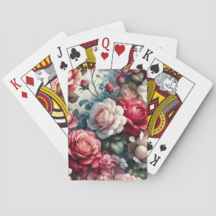 Baralho Encanto Floral Rosa Atemporal