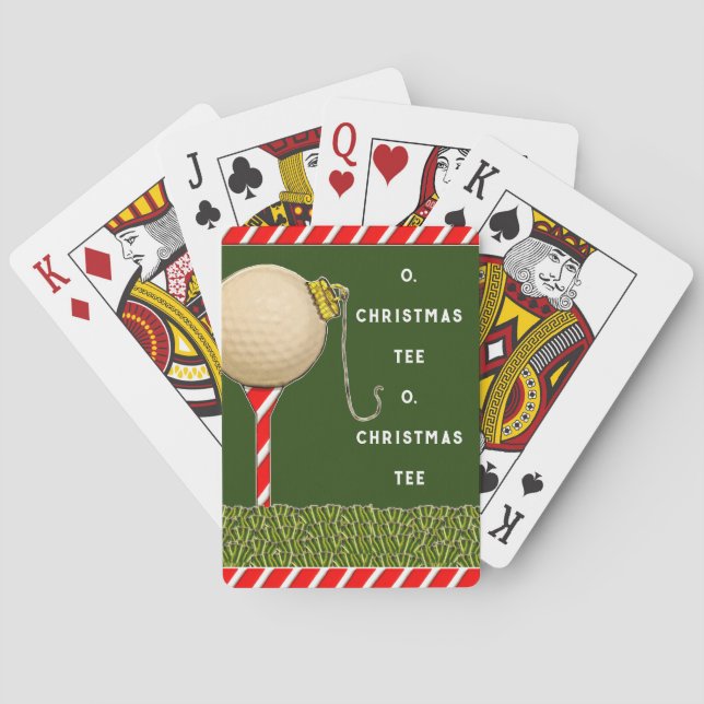 Baralho Enchimento de meia de Natal de golfe (Verso)