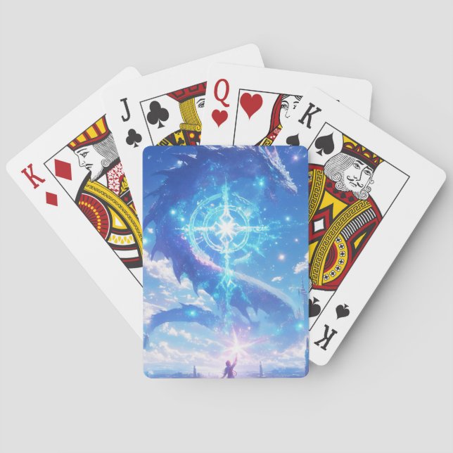 Baralho Encontro Celestial: Dragão e o Místico (Verso)