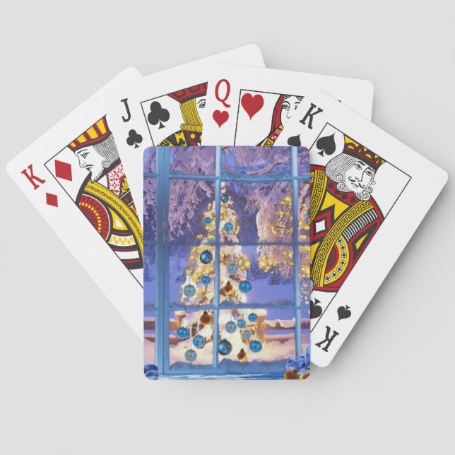 Baralho Enfeites de natal festivos (Verso)