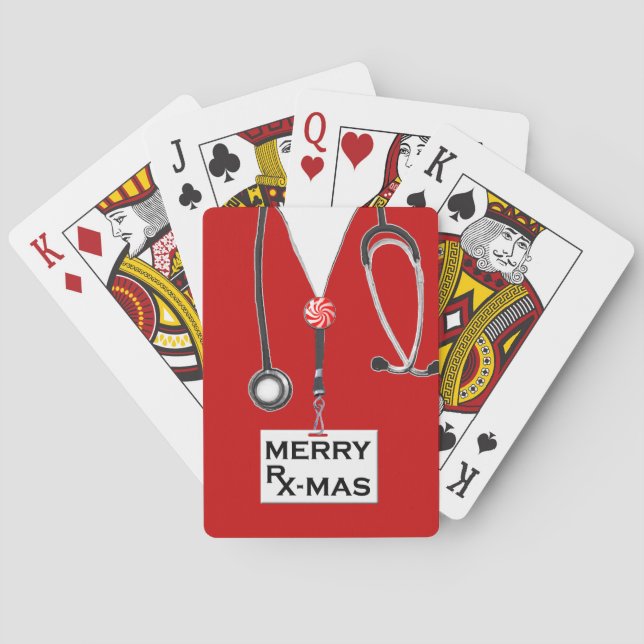 Baralho Enfermeira Natal Presente (Verso)