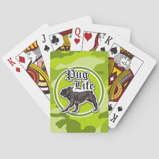 Baralho Engraçado, camo verde brilhante, camuflagem