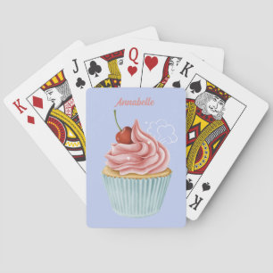 Baralho Engraçado Cupcake Nome personalizado