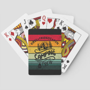 Baralho Engraçado pessoal de acampamento slogan divertidos