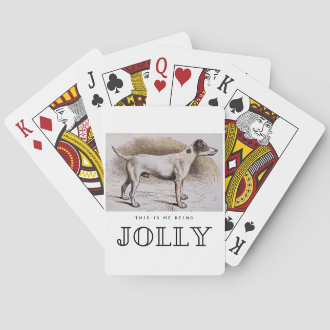 Baralho Engraçado, sou eu sendo o Jolly, esse Cachorro não (Verso)