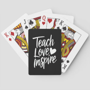 Baralho Ensine Amor Inspire Presente do Dia dos Professore