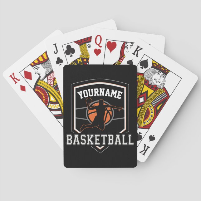 Baralho Equipe Personalizada de Jogador de Basquete (Verso)