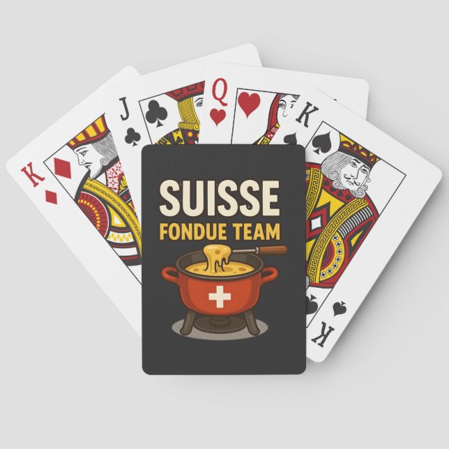 Baralho Equipe Suisse Fondue (Verso)