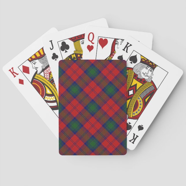 Baralho Escocês Clan Lindsay Tartan Deck (Verso)