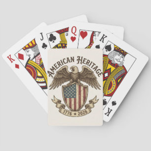 Baralho Escudo Águia Americana Vintage 2026 Semiquincenten
