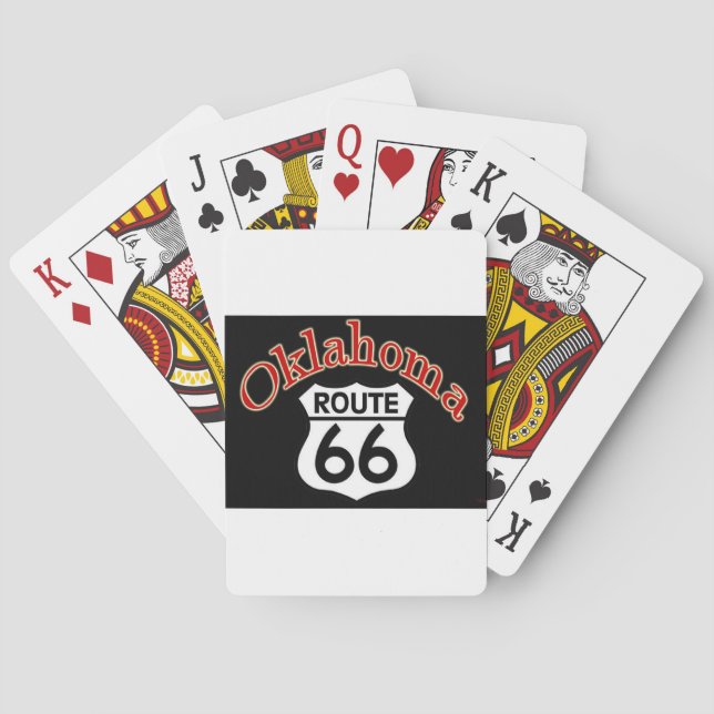 Baralho Escudo do Oklahoma Route 66 (Verso)