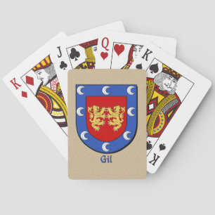 Baralho Escudo Histórico do Apelido Espanhol Gil
