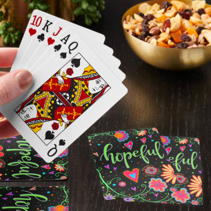 Baralho Esperançosa e Bonito Diversão Floral Inspirivência