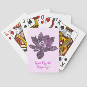 Baralho Espiritual - Flor De Lotus Parcialmente Roxo Nam M