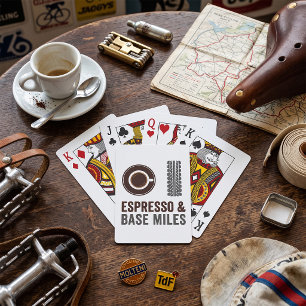 Baralho Espresso e Base Miles Ciclista Amante de Café