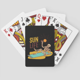 Baralho Esqueleto Sun Life num conjunto de