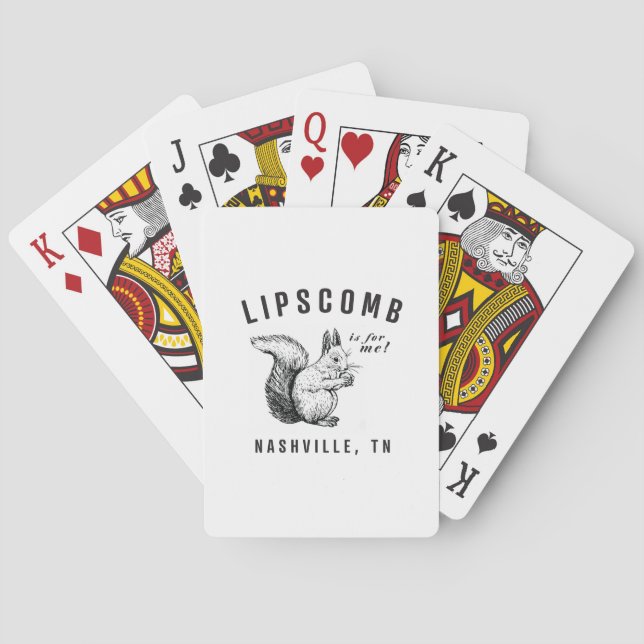 Baralho Esquilos de Cartões de Jogar Lipscomb (Verso)