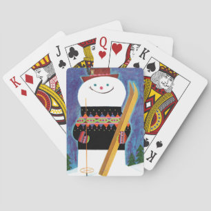 Baralho Esquis para o boneco de neve