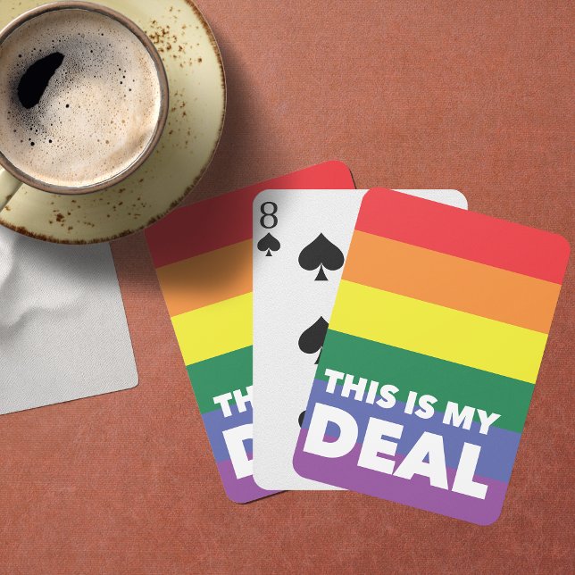 Baralho Esta É A Minha Cores Do Orgulho De Negócio (For our LGBT community we present this ultra cool deck of playing cards.)
