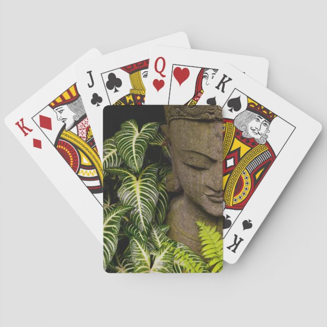 Baralho Estátua em uma informações sobre localização do (Verso)