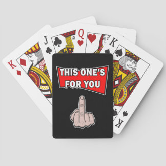 Baralho Este é para você jogando cartas