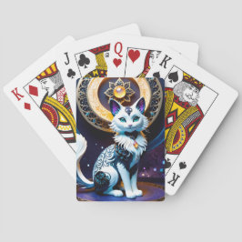 Baralho Este gato fantasia de filigrana é realmente uma ob