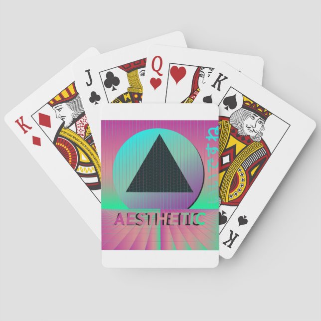Baralho estética vaporwave (Verso)