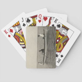 Baralho Estilo antigo Amigos antigos Barcos Reproduzindo C