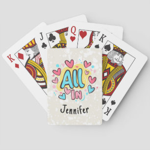 Baralho Estilo de Grafite Personalizado "All In"