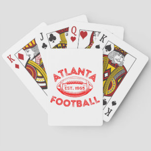 Baralho Estilo de Vintage de Futebol Atlanta