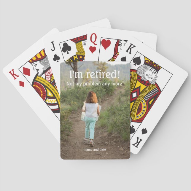 Baralho Estou cansado jogando cartas (Verso)