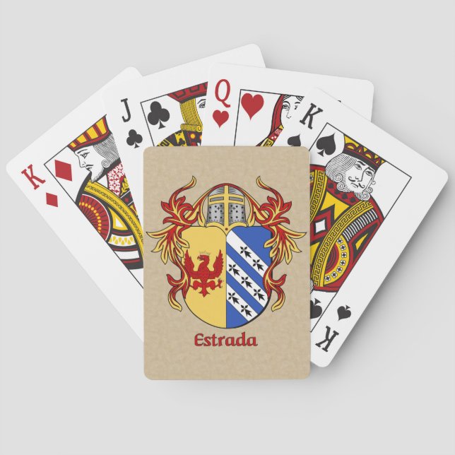 Baralho Estrada Heraldic Shield com Mantling (Verso)