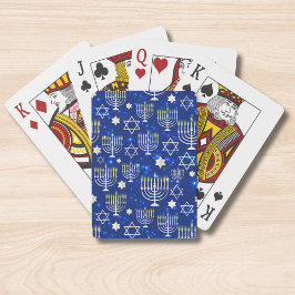 Baralho Estrela Moderna de Hanukkah de David Menorah