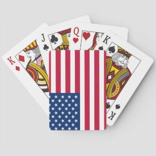 Baralho Estrelas e faixas de bandeira americanas