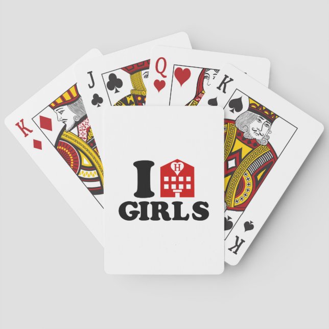 Baralho Eu Adoro Meninas De Hotel (Verso)