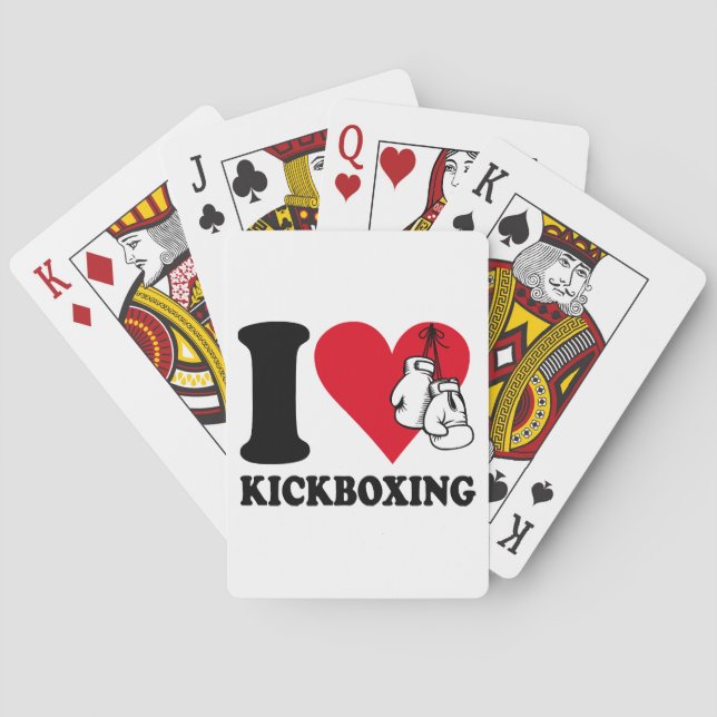 Baralho Eu adoro o kickboxe (Verso)