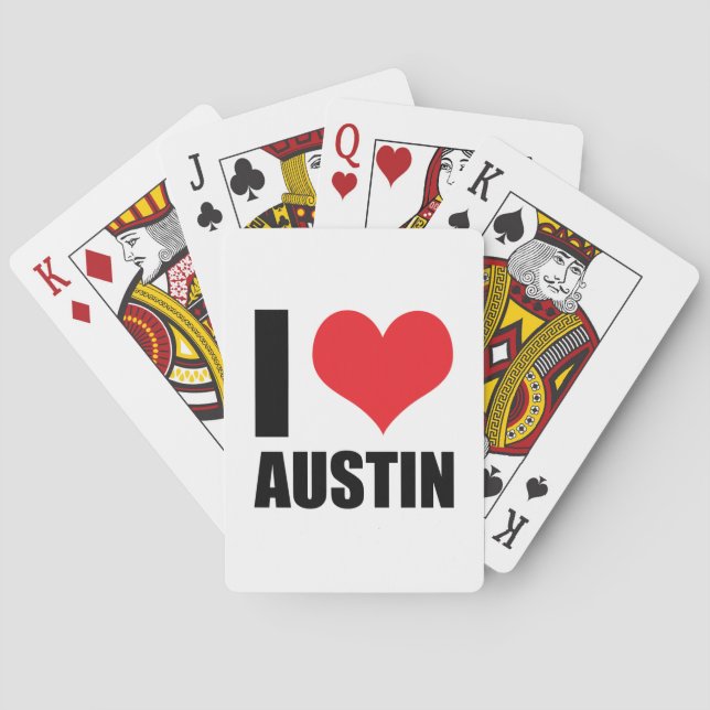 Baralho Eu amo Austin (Verso)