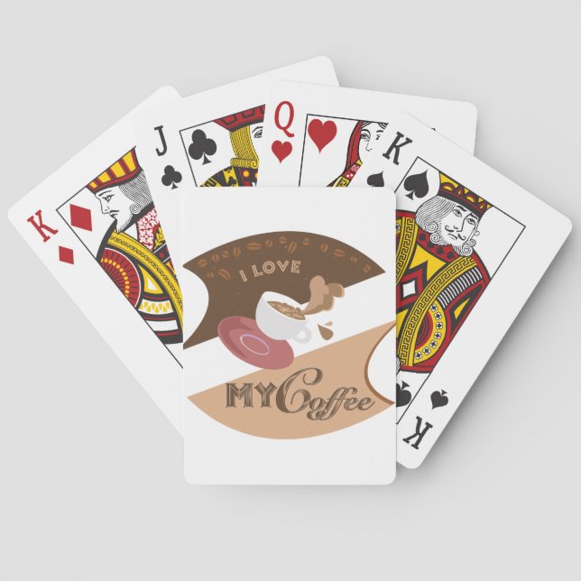 Baralho Eu Amo Meu Café Retro Java (Verso)