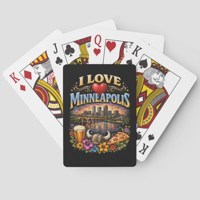 Baralho Eu Amo Minneapolis (Verso)