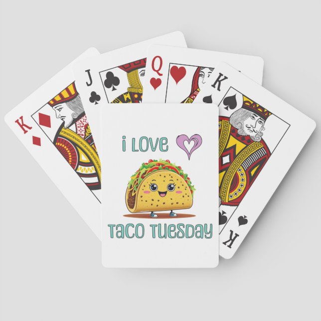 Baralho Eu Amo Terça-Feira de Taco (Verso)