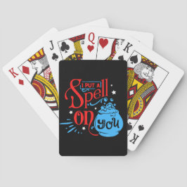 Baralho EU COLOQUEI UMA VELHA EM VOCÊ Dia de as Bruxas eng