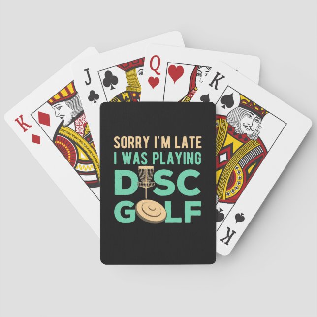 Baralho Eu Estava Jogando Golfe De Disco (Verso)