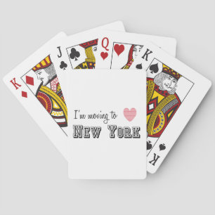 Baralho Eu estou transportando-me a New York