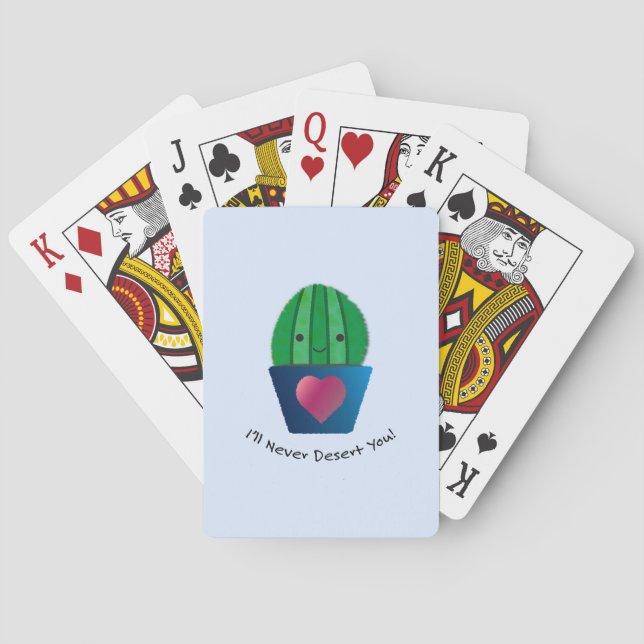 Baralho Eu nunca vou te deserto Cactus (Verso)