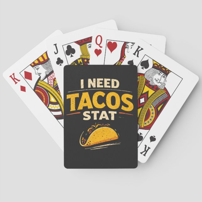 Baralho Eu Preciso de Tacos Já (Verso)