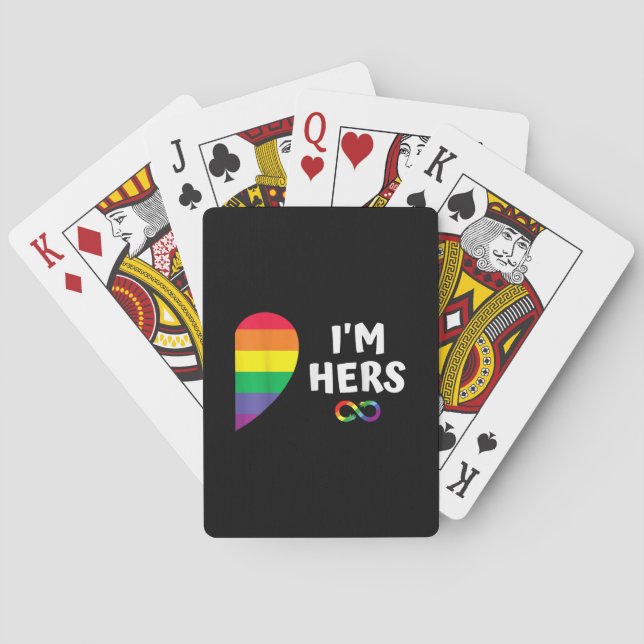 Baralho Eu sou a dela que luta pelo orgulho de lésbicas (Verso)