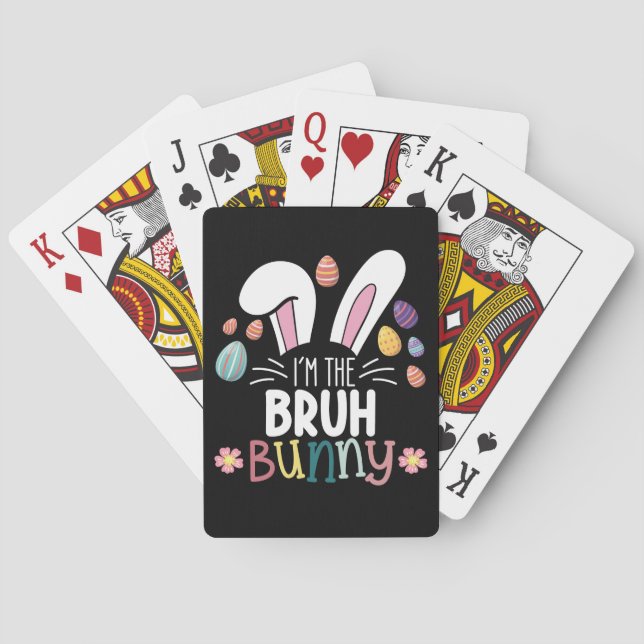 Baralho Eu sou a Páscoa do Bruh Bunny a combinar (Verso)